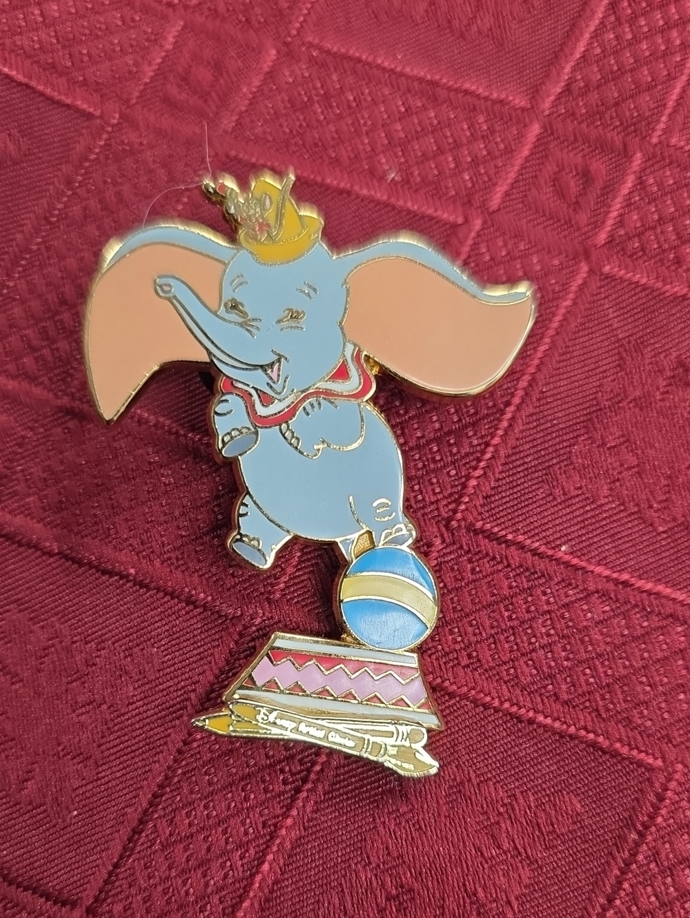 Disney Dumbo Enamel Pin - Blue, Pink & Gold